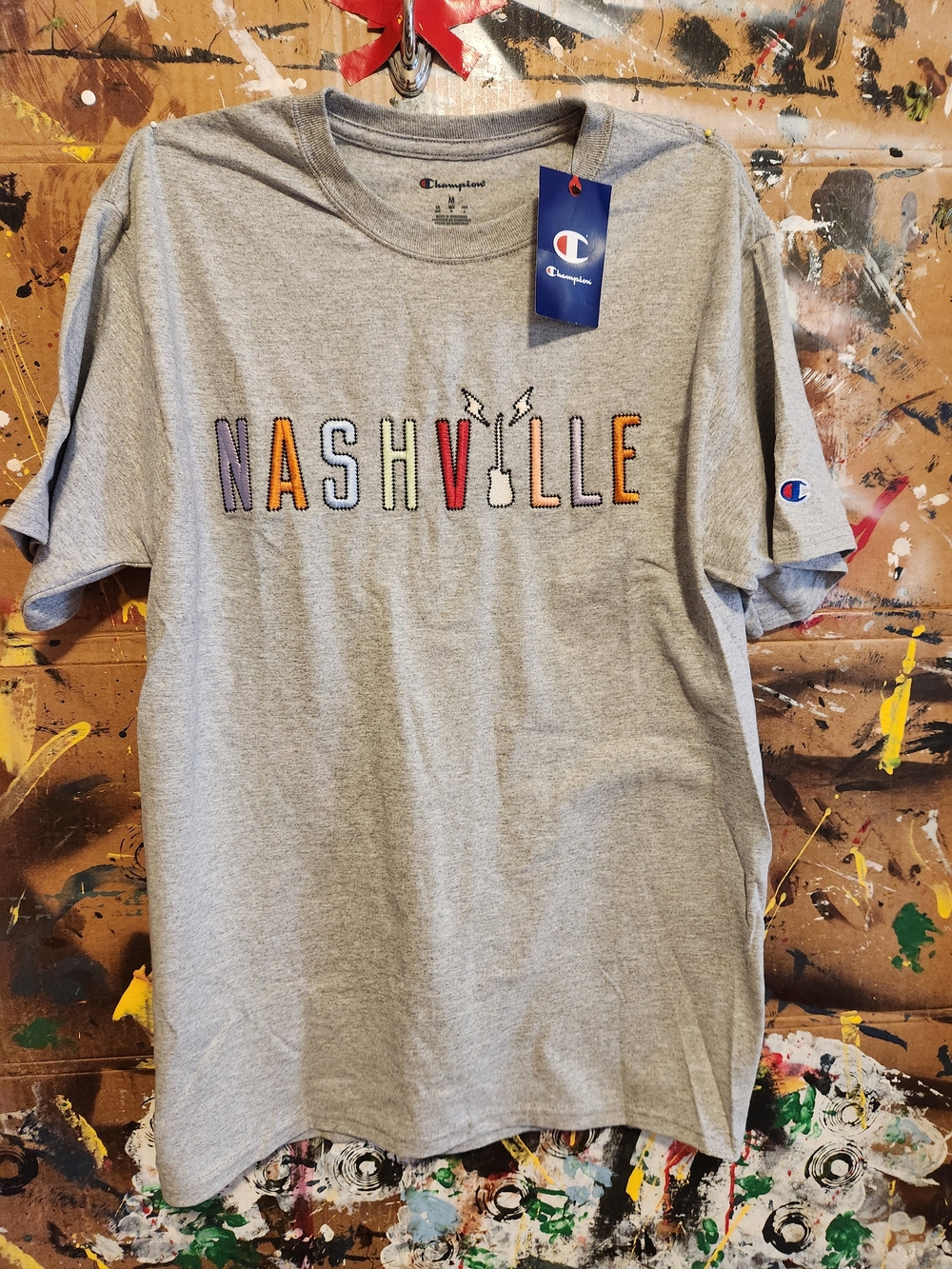 Champion Gray Nashville Graphic Short Sleeve Tee